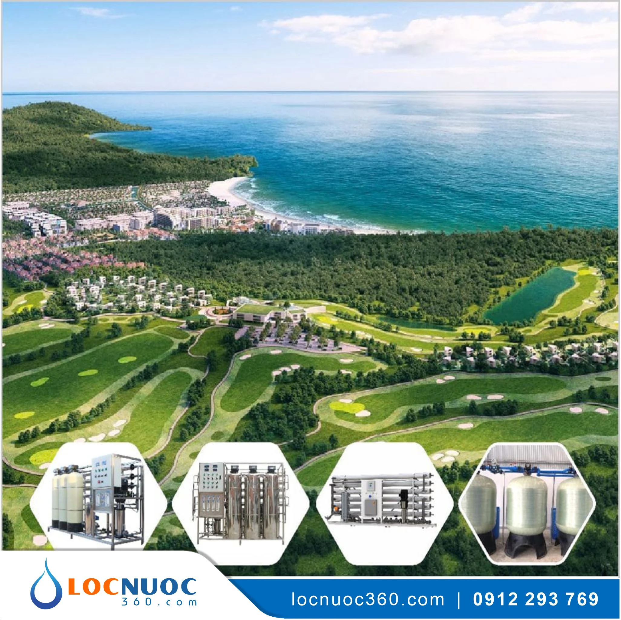 Hệ thống lọc tổng 10 m3 cho Sân Golf, Khu nghỉ dưỡng VSK10-LT