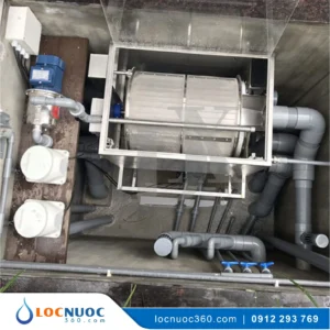 Drum 20 khối Máy lọc phân tự động dành cho hồ Koi từ 10-20 m3