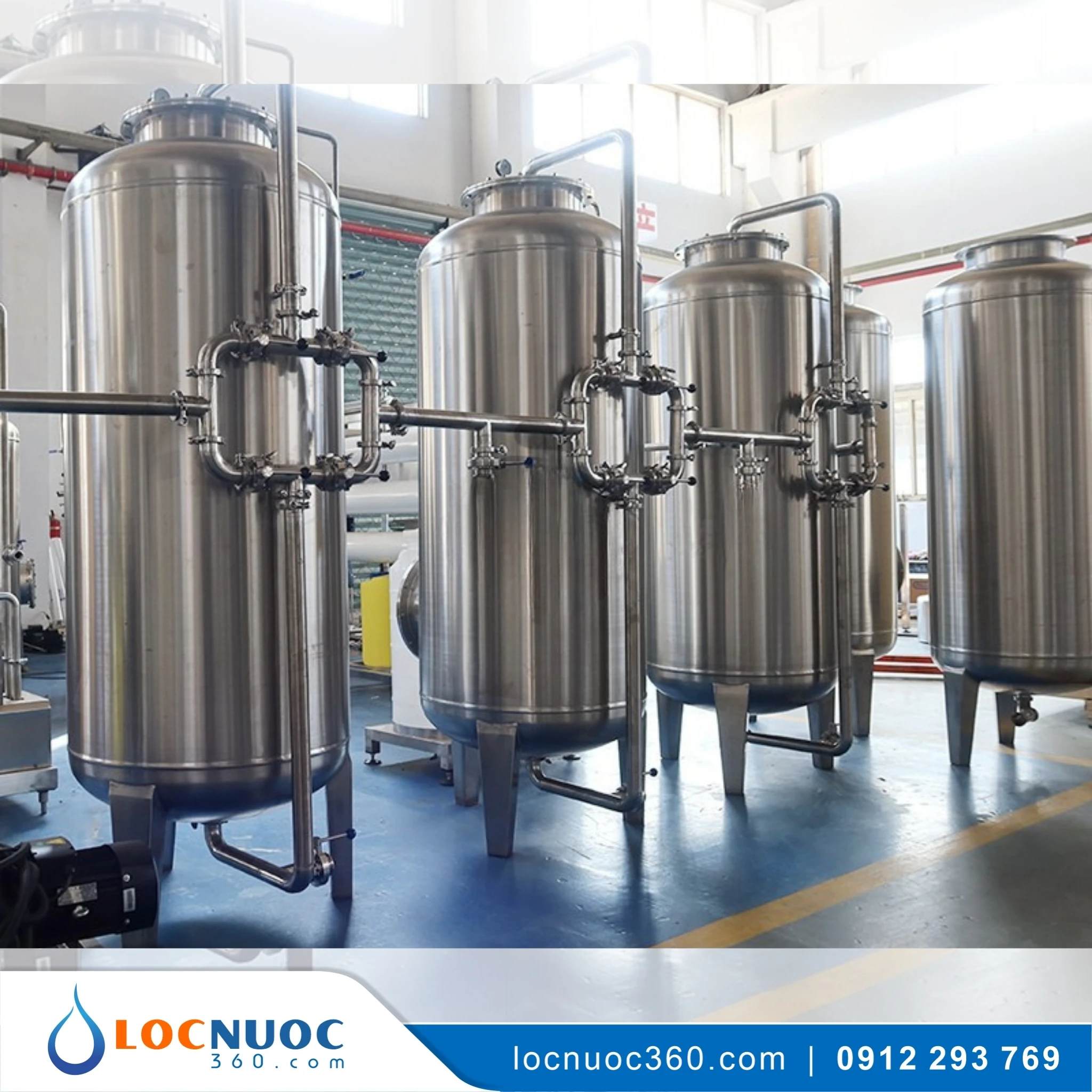 Hệ thống lọc nước tổng 5m3 cho Bệnh viện VSK05-LT