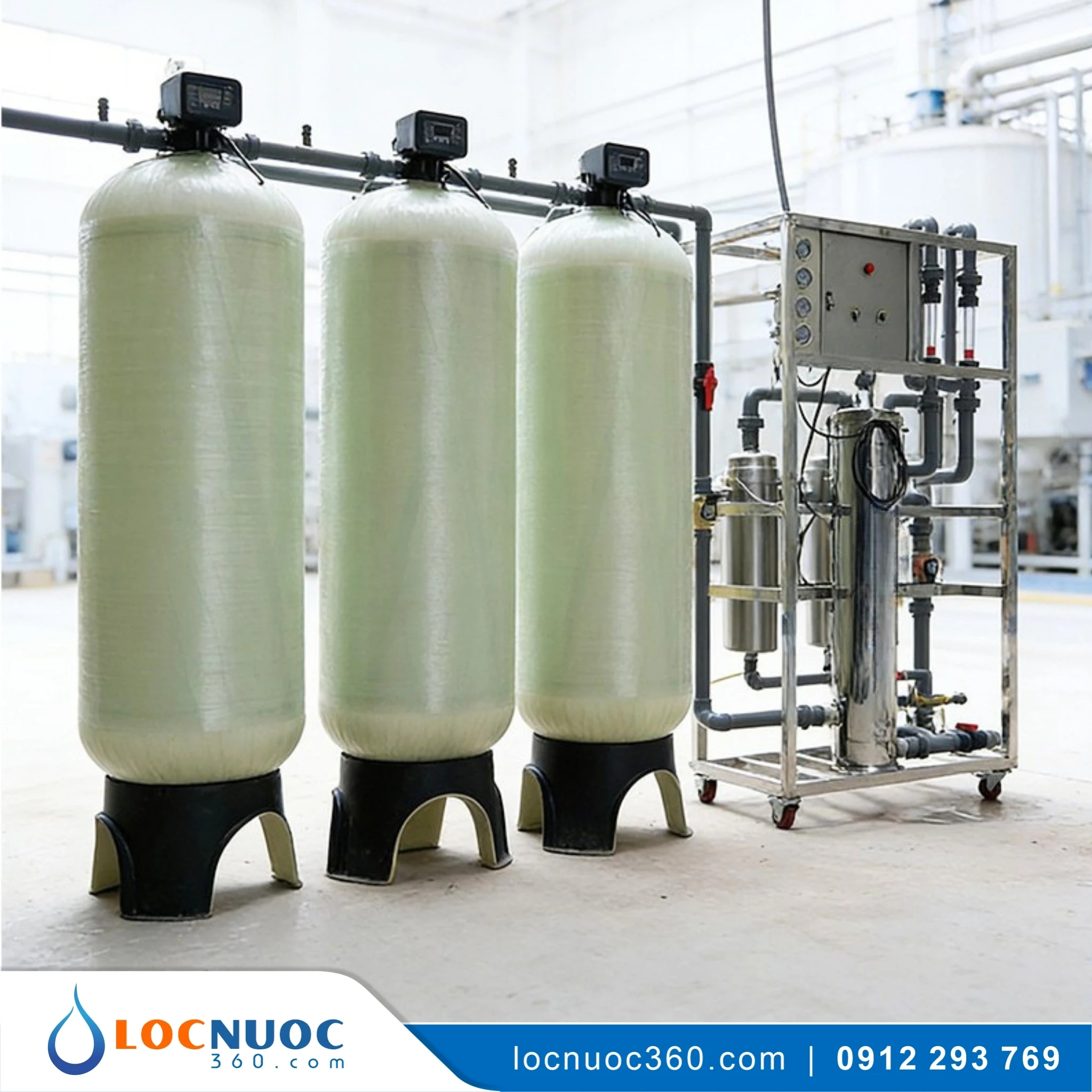 Hệ thống lọc nước tổng 5m3 cho Bệnh viện VSK05-LT 3 Hệ thống lọc nước tổng 5m3 cho Bệnh viện VSK05-LT
