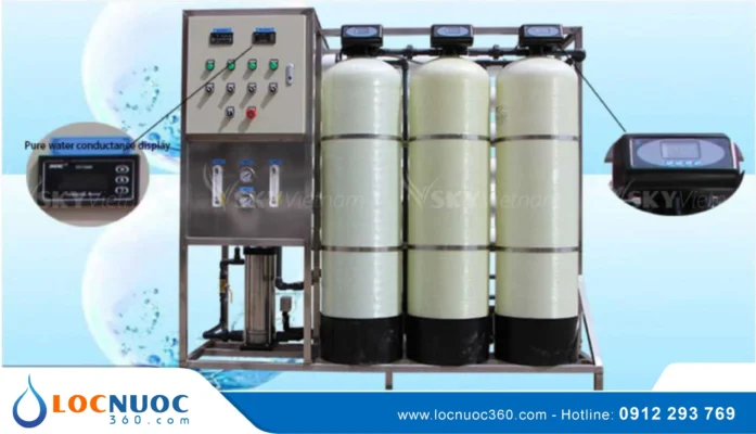 Máy lọc nước RO công nghiệp 500l/h lọc nước máy hiệu quả