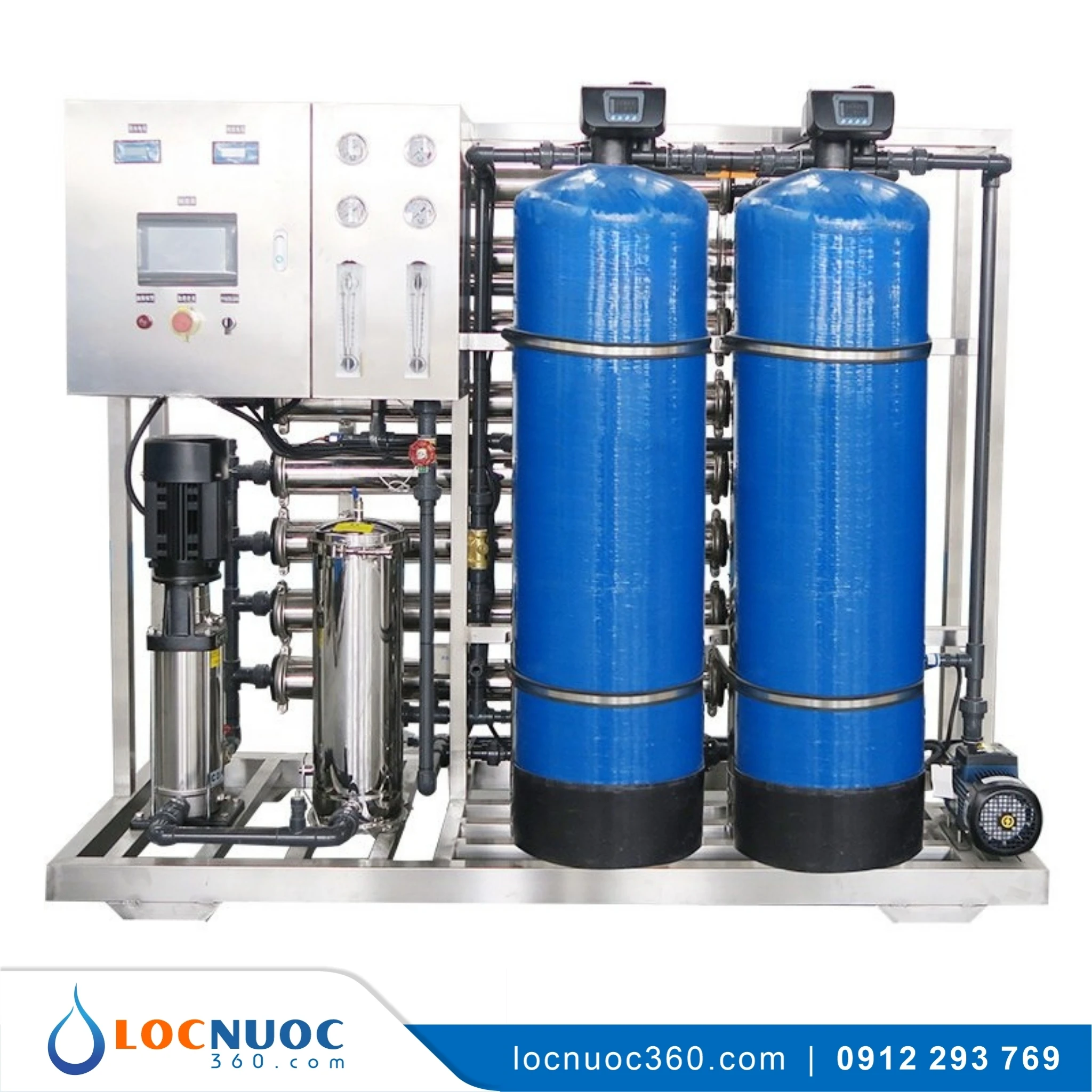 Máy lọc nước RO sản xuất Dệt nhuộm 2500lit 4 Máy lọc nước RO sản xuất Dệt nhuộm 2500lit
