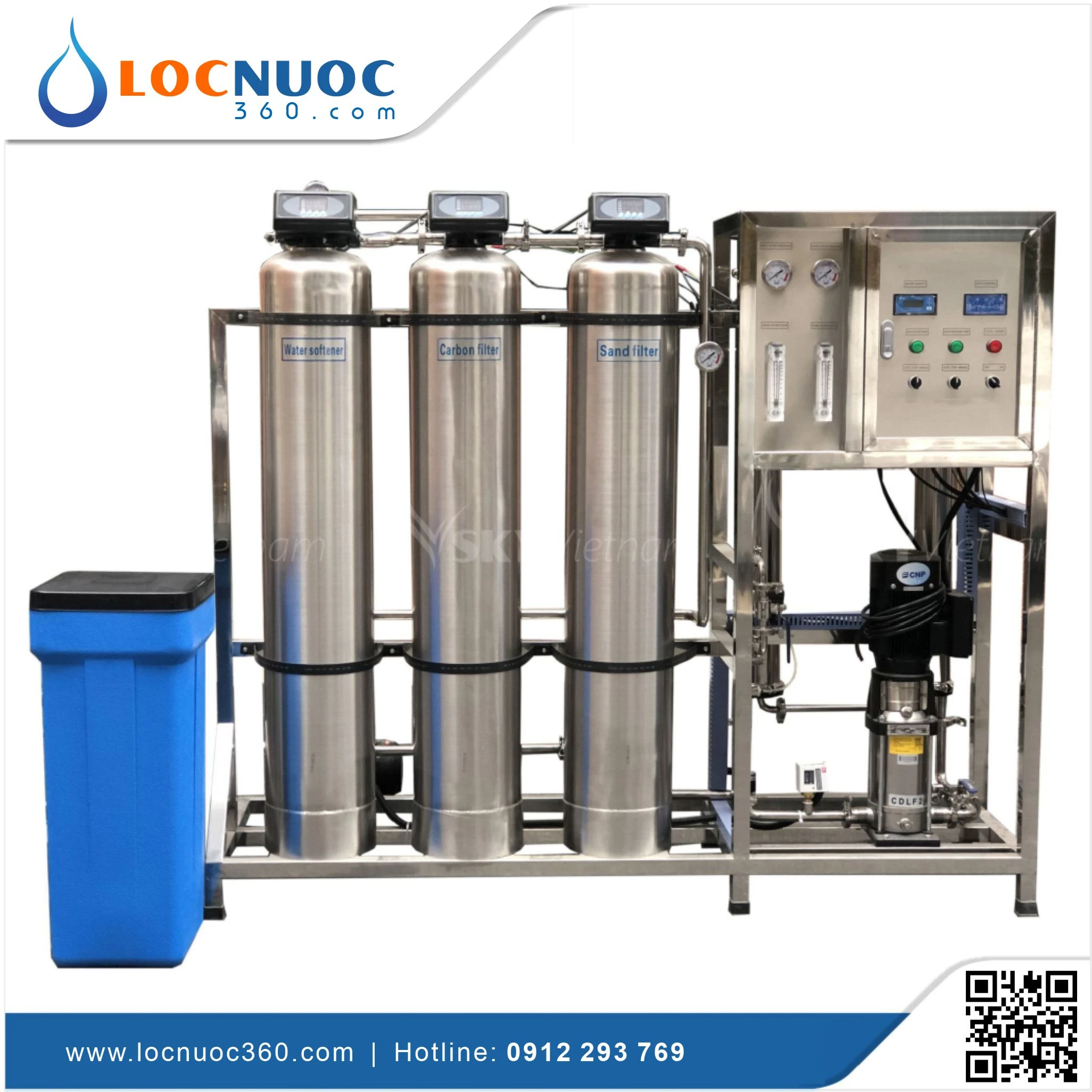 Máy lọc nước RO Tinh khiết 250lit cho sản xuất Mỹ phẩm VSK-RO250