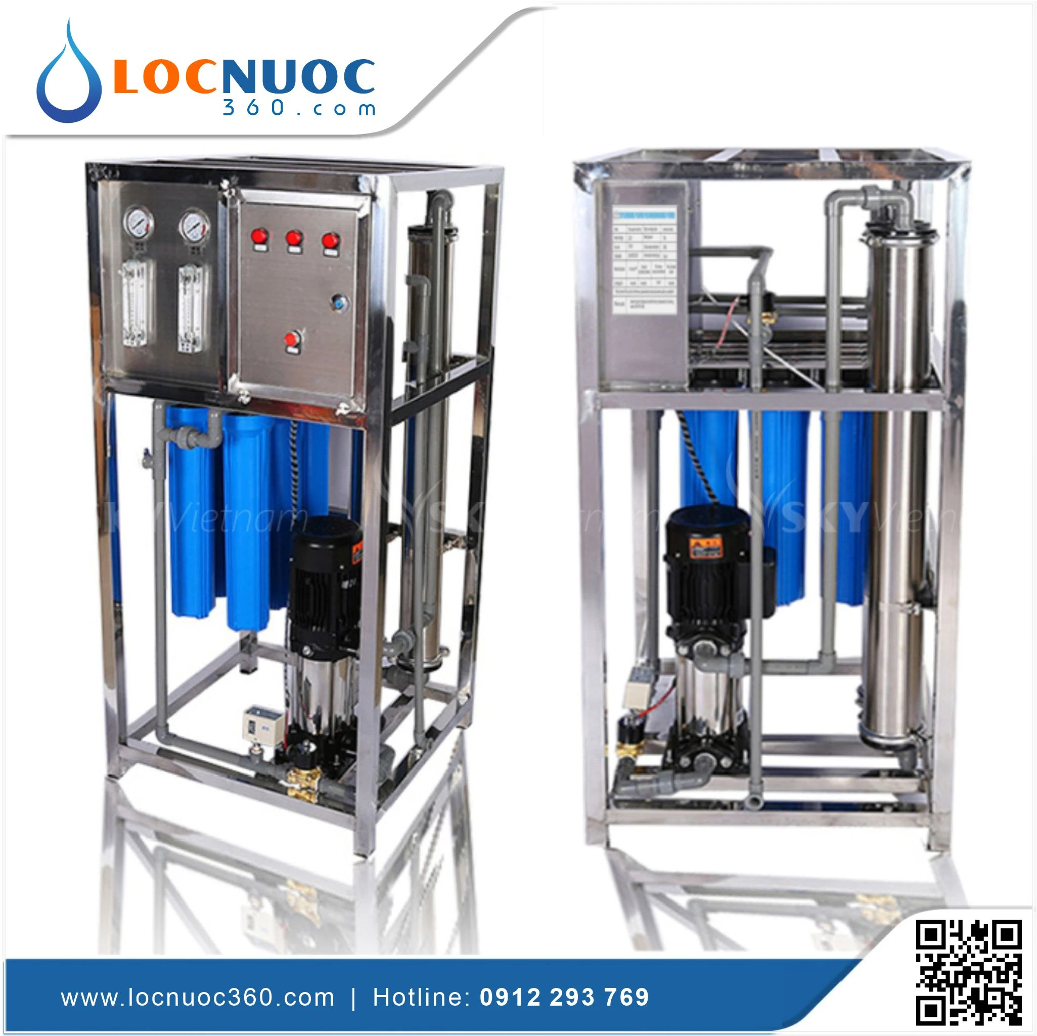 Máy lọc nước RO Tinh khiết 250lit cho sản xuất Mỹ phẩm VSK-RO250 4 Máy lọc nước RO Tinh khiết 250lit cho sản xuất Mỹ phẩm VSK-RO250