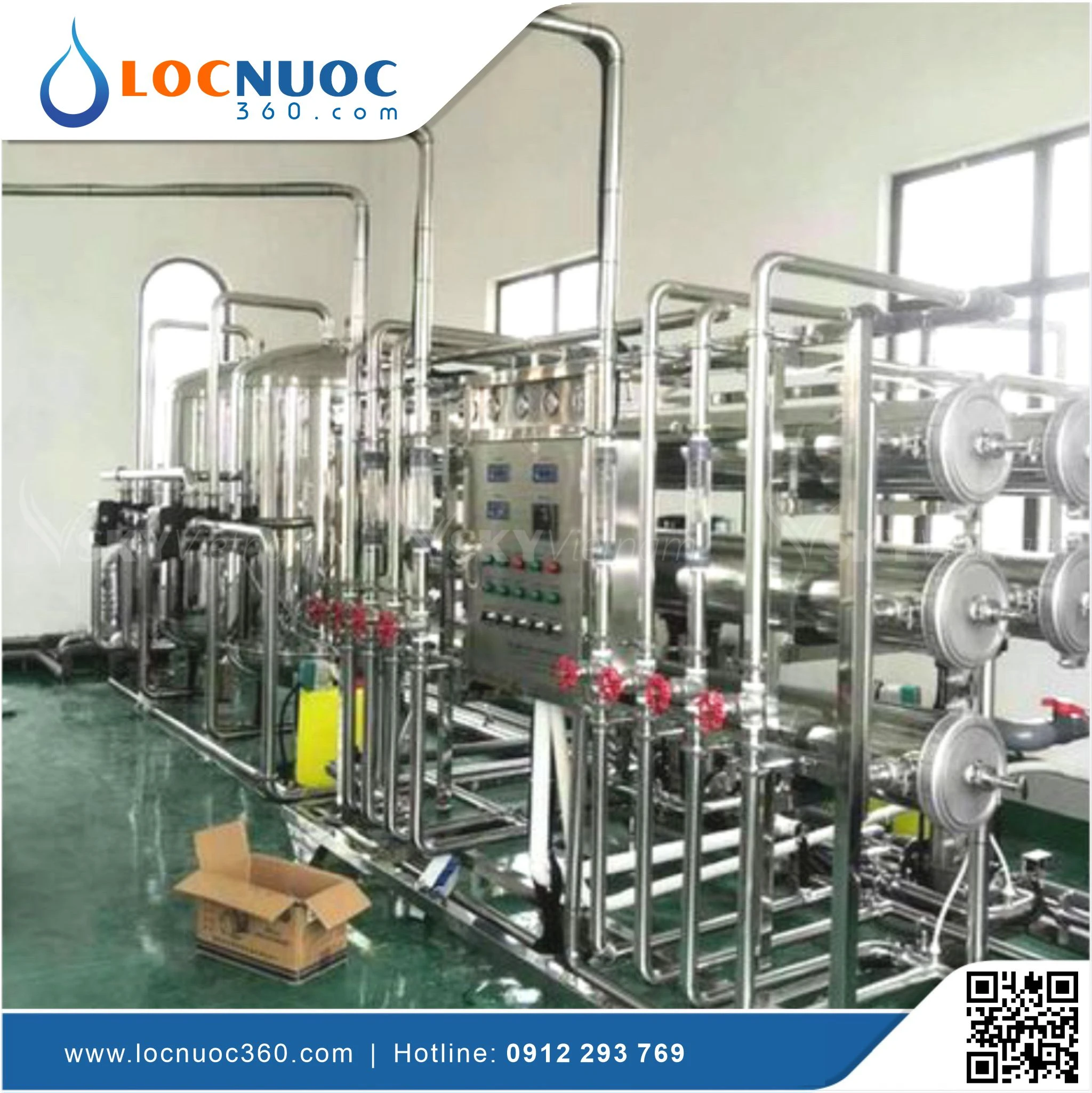 Hệ thống lọc RO Công nghiệp sản xuất Mỹ phẩm