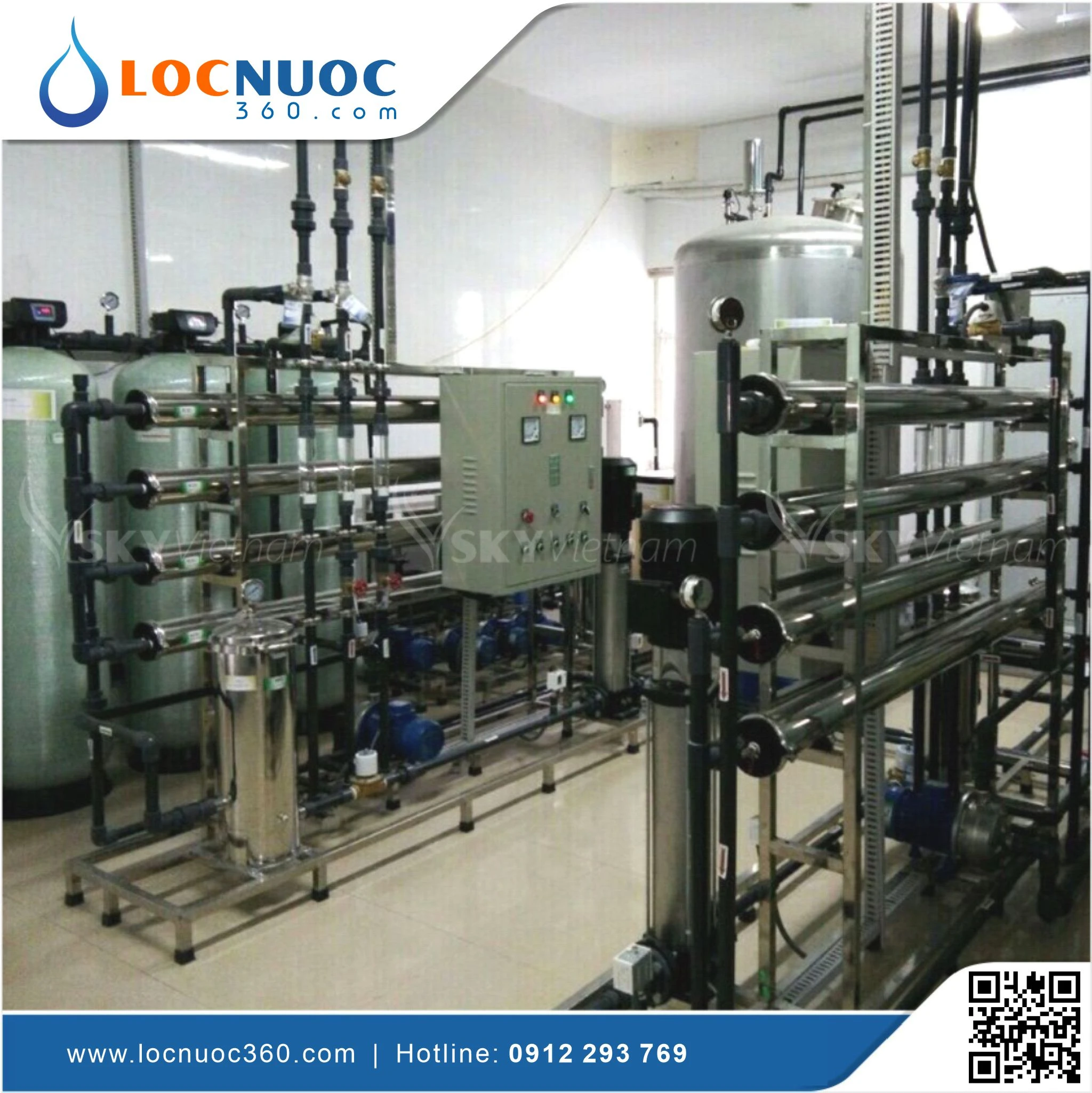Hệ thống lọc RO Công nghiệp sản xuất Mỹ phẩm 3 Hệ thống lọc RO Công nghiệp sản xuất Mỹ phẩm