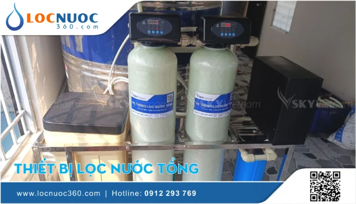 Ưu điểm Máy lọc tổng gia đình xử lý hiệu quả nguồn nước đầu vào