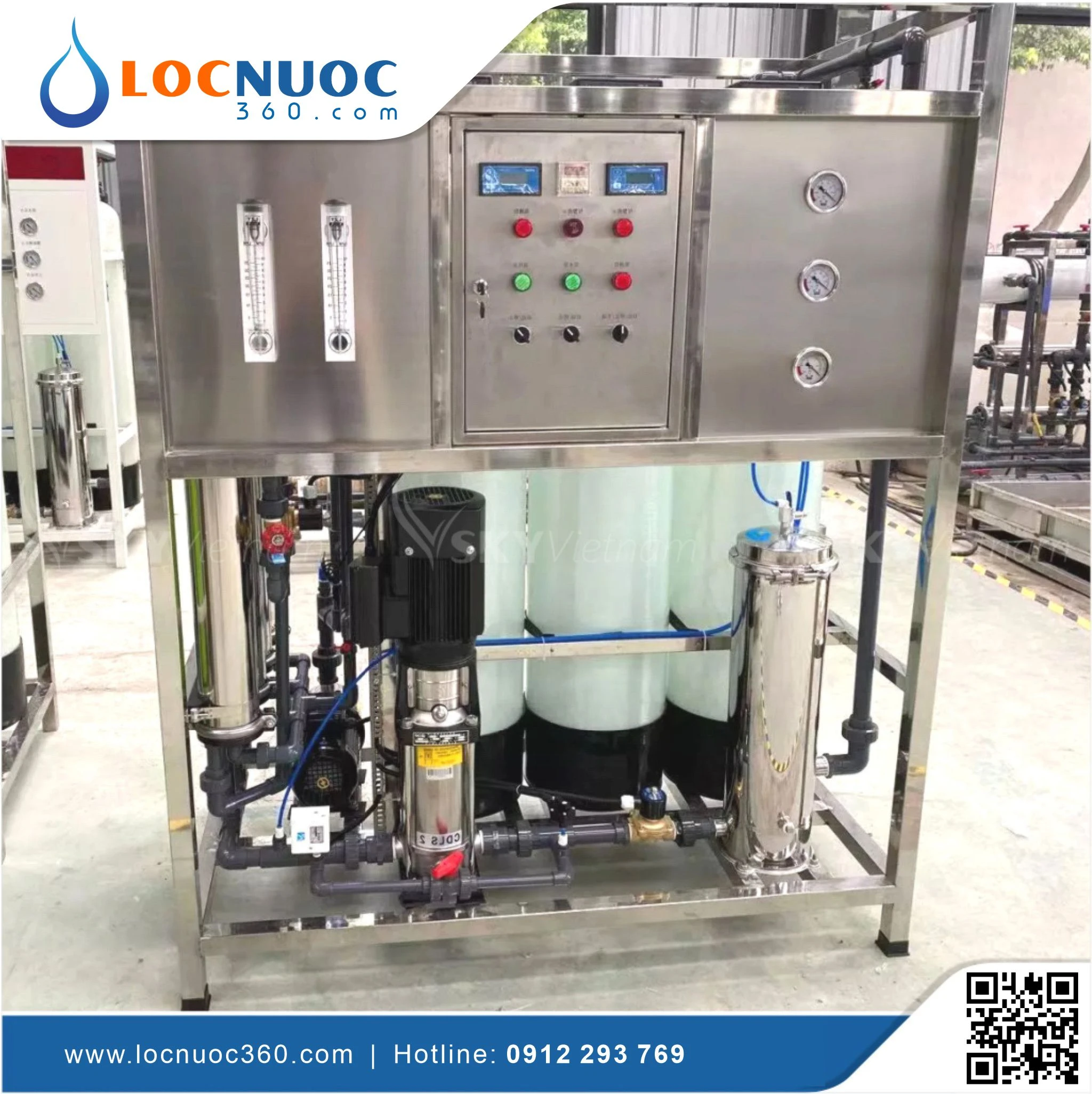 Máy lọc nước RO 2500lit cho Dược phẩm KN2500 4 Máy lọc nước RO 2500lit cho Dược phẩm KN2500