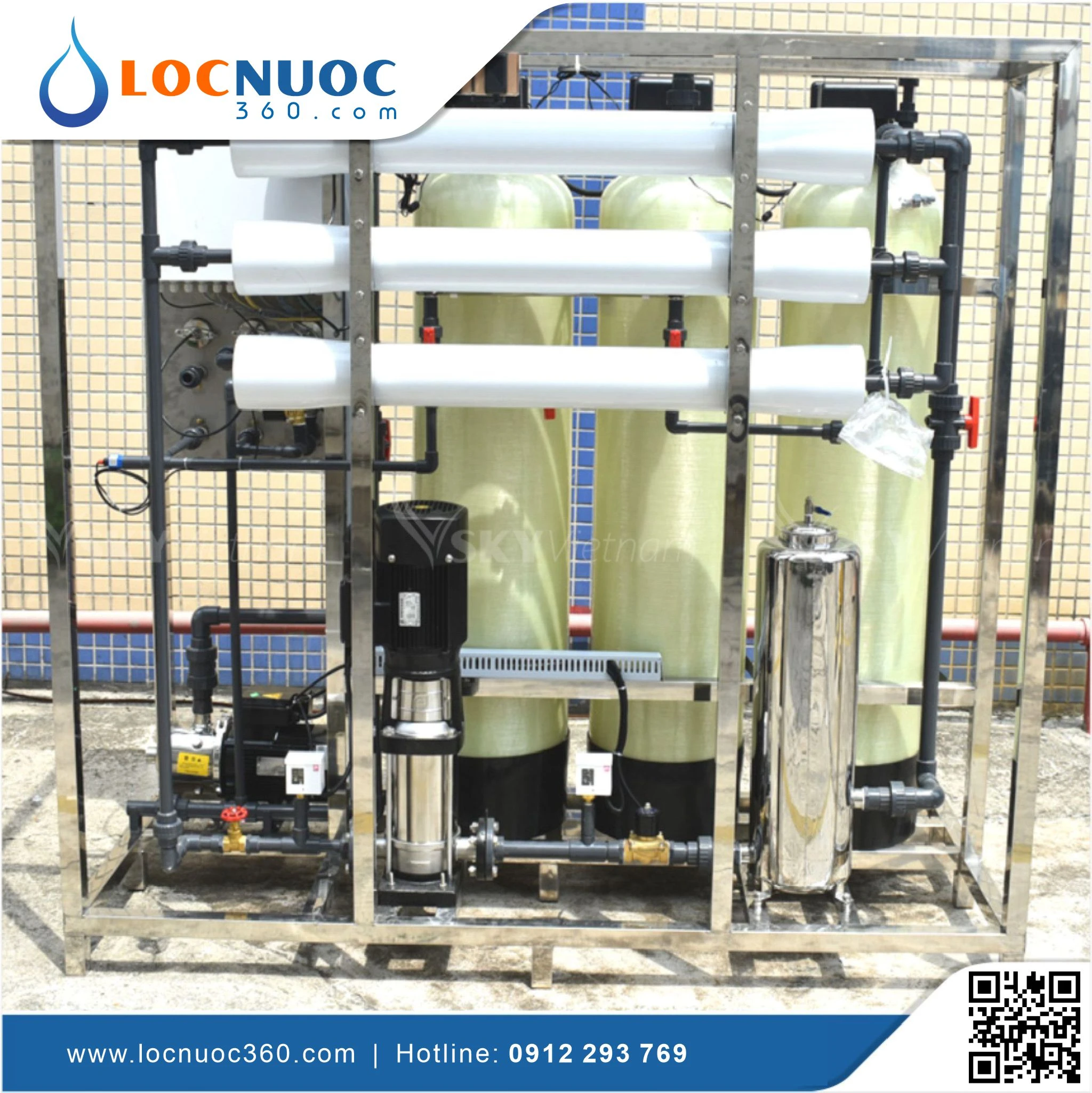 Máy lọc nước RO 2500lit cho Dược phẩm KN2500 2 Máy lọc nước RO 2500lit cho Dược phẩm KN2500