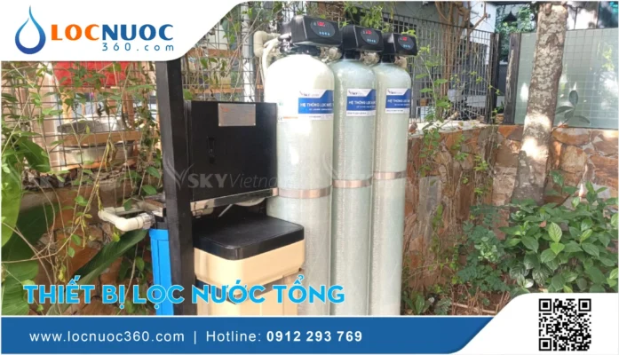 Máy lọc nước tổng đầu nguồn có làm mềm nước cứng?