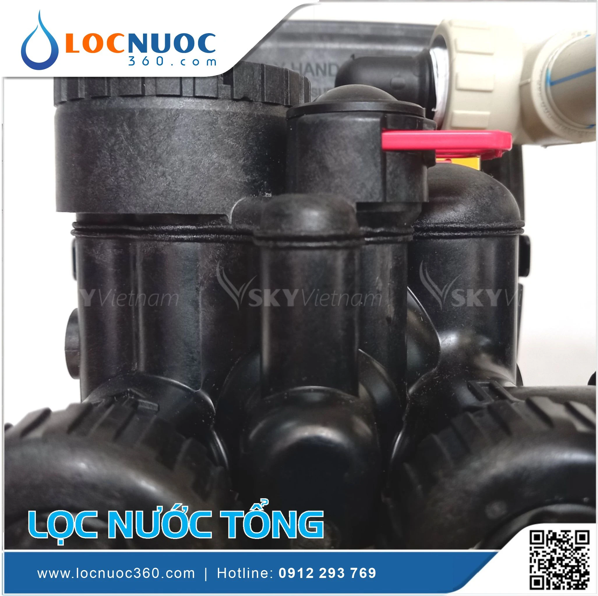 Máy lọc nước tổng dùng Van điện tử tự động sục rửa 4 Máy lọc nước tổng dùng Van điện tử tự động sục rửa