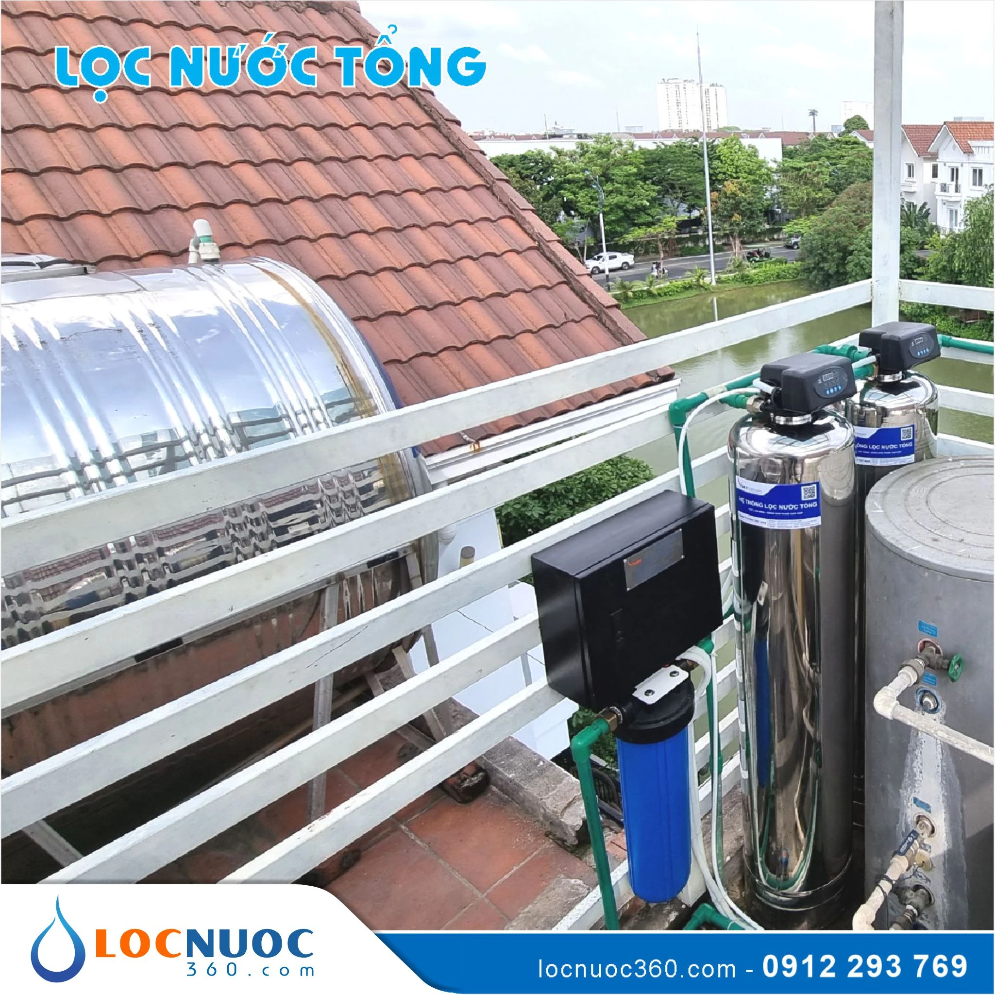 Máy lọc nước tổng xử lý nước nhiễm hợp chất Hữu cơ 2 Máy lọc nước tổng xử lý nước nhiễm hợp chất Hữu cơ