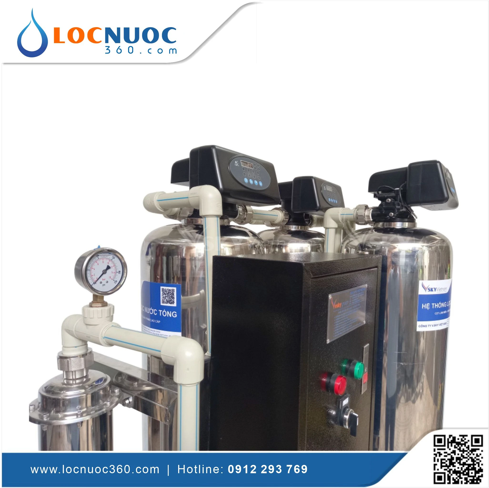 Máy lọc nước tổng xử lý nước nhiễm Vi khuẩn, Virut 3 Máy lọc nước tổng xử lý nước nhiễm Vi khuẩn, Virut