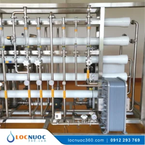 Hệ thống xử lý nước khử ion RO và EDI 5000l/h