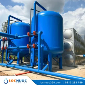 Hệ thống Lọc nước giếng khoan Công nghiệp 100m3