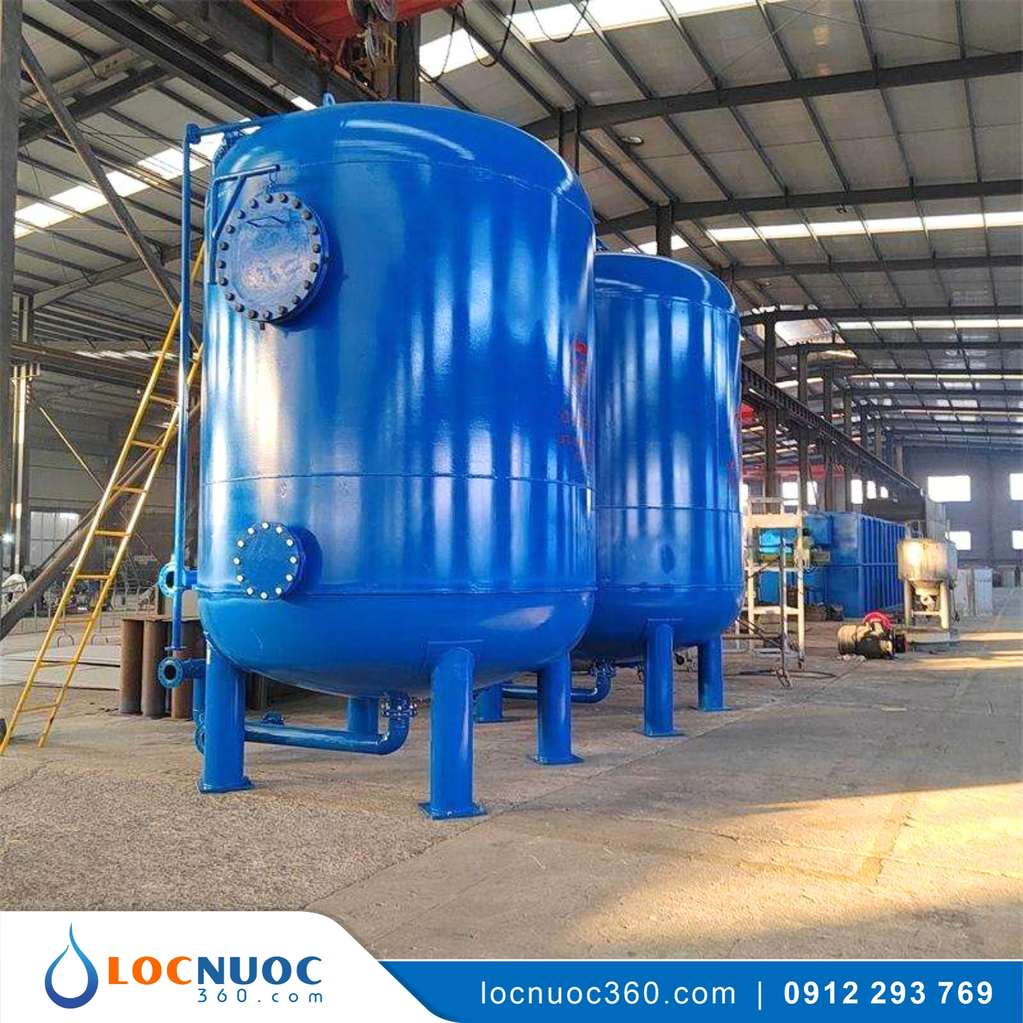 Hệ thống Lọc nước giếng khoan Công nghiệp 100m3 4 Hệ thống Lọc nước giếng khoan Công nghiệp 100m3