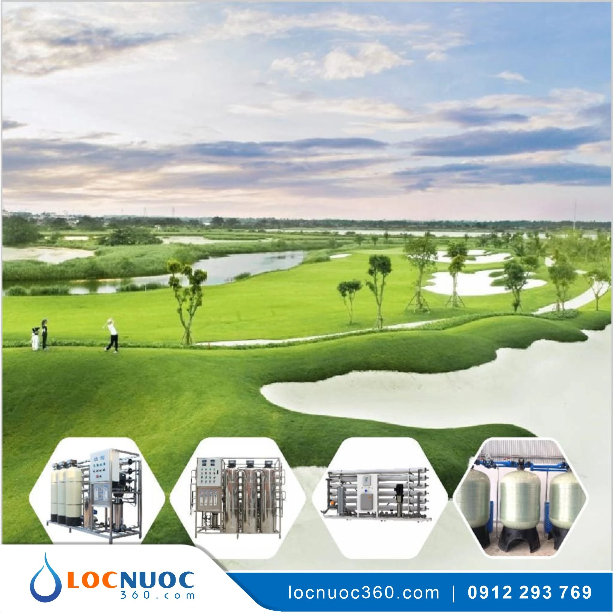 Máy lọc nước RO 1400lit cho Sân Golf KN1400