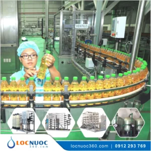 Hệ thống lọc thô 10m3 sản xuất nước Giải khát