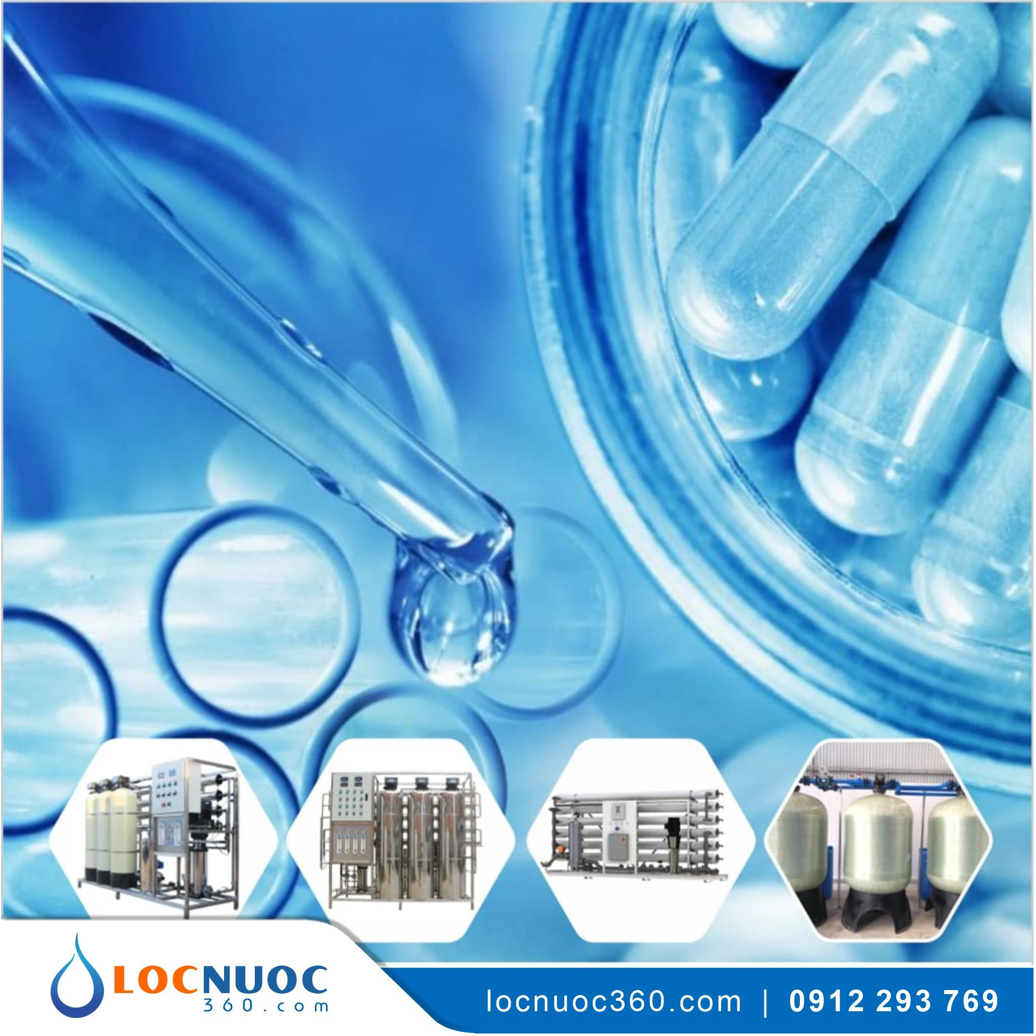 Máy lọc nước RO 2500lit cho Dược phẩm KN2500