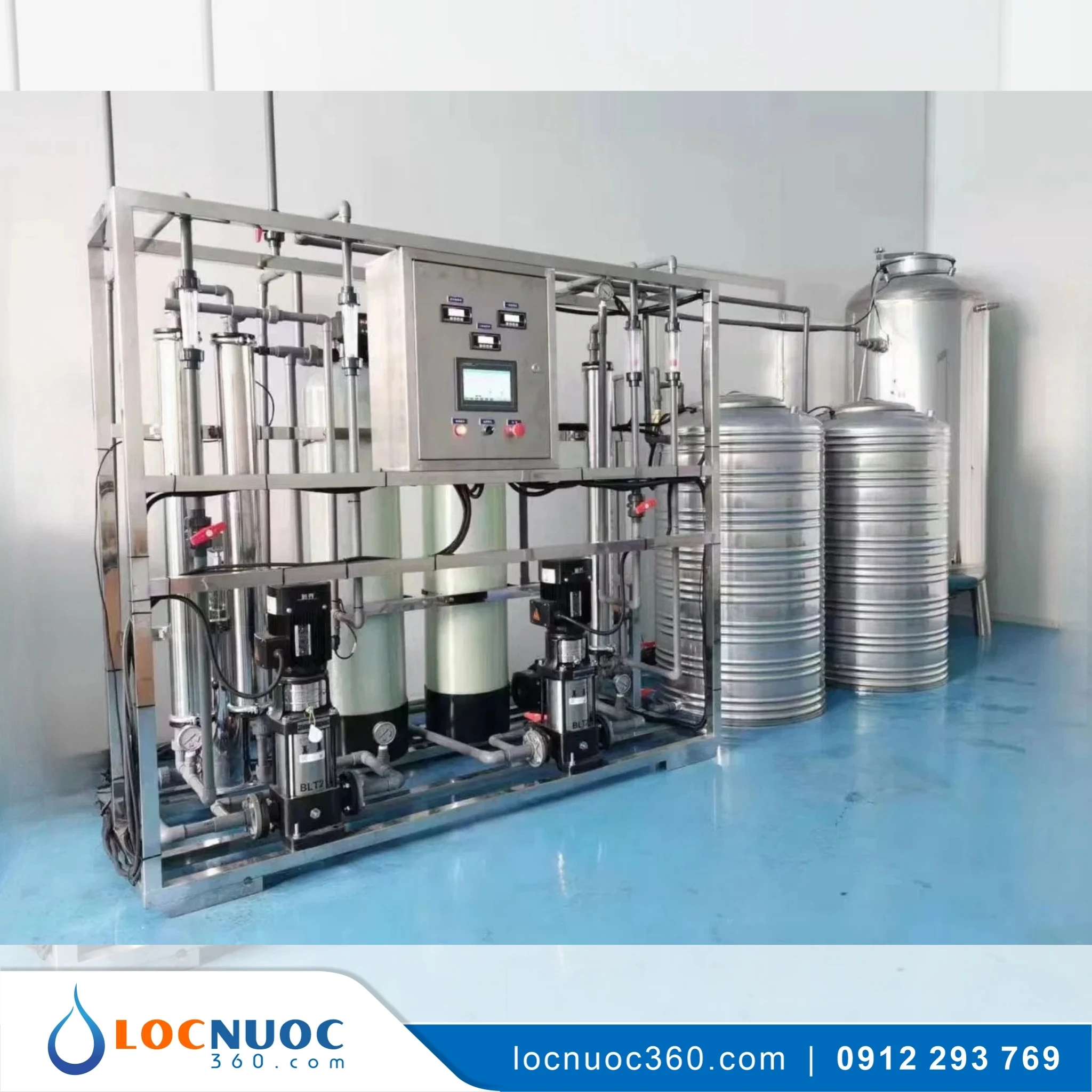 Máy lọc nước RO sản xuất Sơn nước 1400lit 2 Máy lọc nước RO sản xuất Sơn nước 1400lit