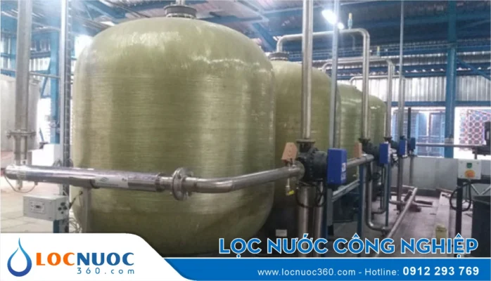 Hệ thống lọc nước giếng khoan công suất lớn cho Khu công nghiệp