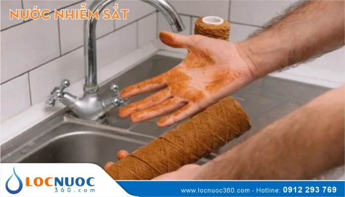 Nước giếng khoan bị nhiễm sắt hay có màu vàng có tốt không?