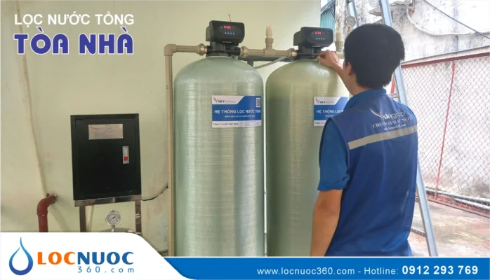 Loại bỏ Amoni trong nước với Máy lọc nước tổng cao cấp SKY