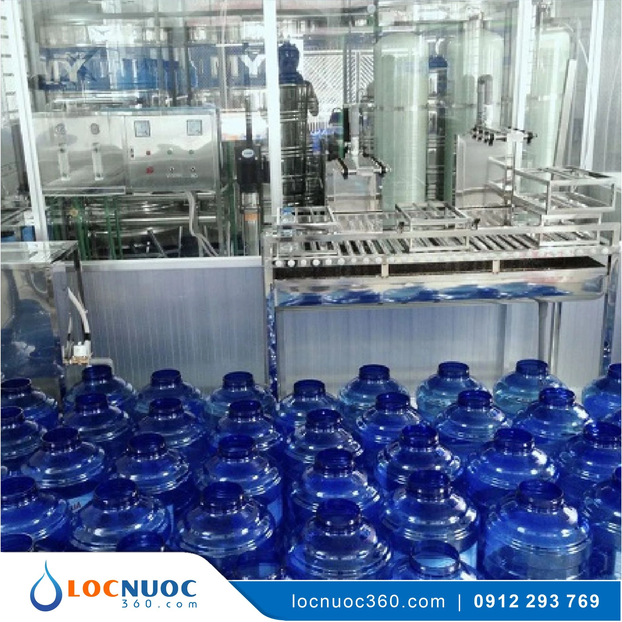 Máy lọc nước RO Tinh khiết 350lit sản xuất Nước đóng bình
