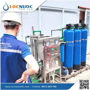 Máy lọc nước RO Tinh khiết 350lit sản xuất Nước đóng bình 6 Máy lọc nước RO Tinh khiết 350lit sản xuất Nước đóng bình