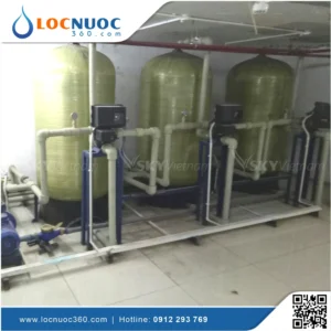 Hệ thống lọc thô 10m3 sản xuất Nước đóng bình