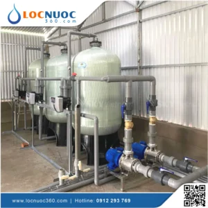 Hệ thống lọc thô 10m3 sản xuất Nước đóng bình