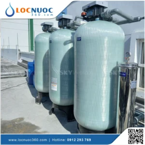 Hệ thống lọc thô 10m3 sản xuất Nước đóng bình