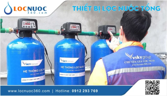 Máy lọc nước tổng Locnuoc360 – Đánh bay chất độc hại tồn dư trong nước máy