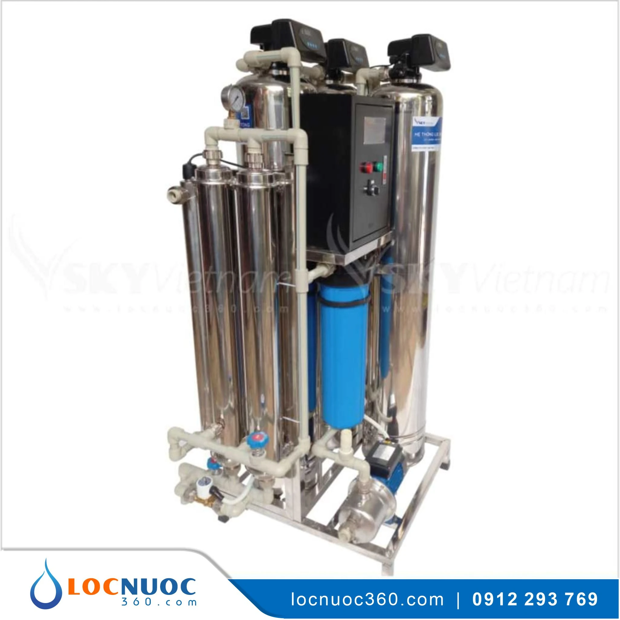 Máy lọc nước tổng Cao cấp dùng màng Siêu lọc UF 2 Máy lọc nước tổng Cao cấp dùng màng Siêu lọc UF