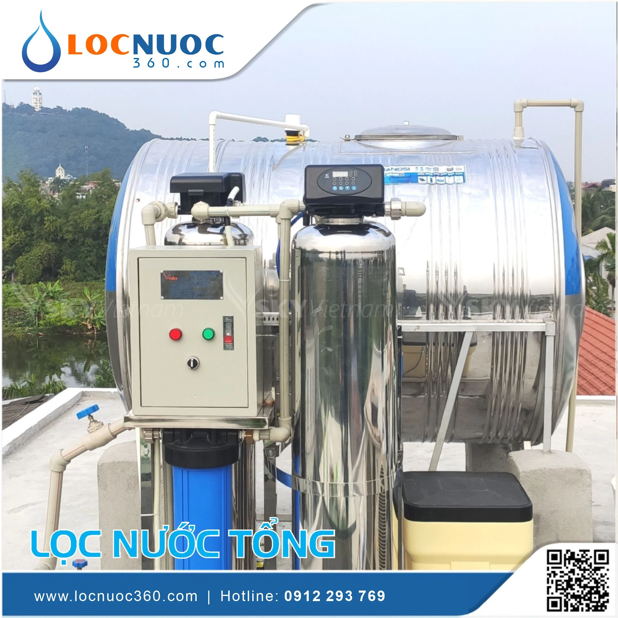 Bộ lọc nước tổng Siêu lọc UF VSK03UF-52 Luxury 2 Bộ lọc nước tổng Siêu lọc UF VSK03UF-52 Luxury