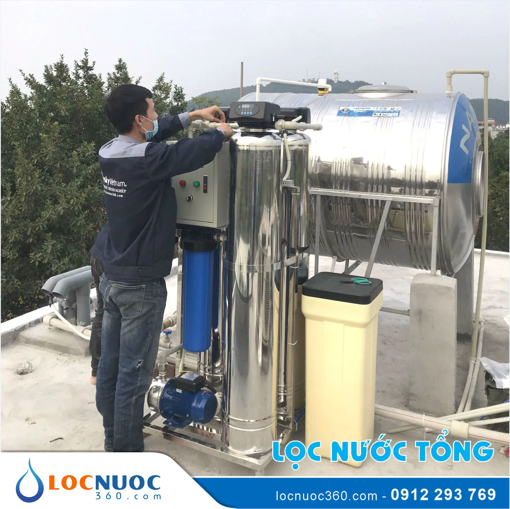 Bộ lọc nước tổng Siêu lọc UF VSK03UF-52 Luxury 3 Bộ lọc nước tổng Siêu lọc UF VSK03UF-52 Luxury