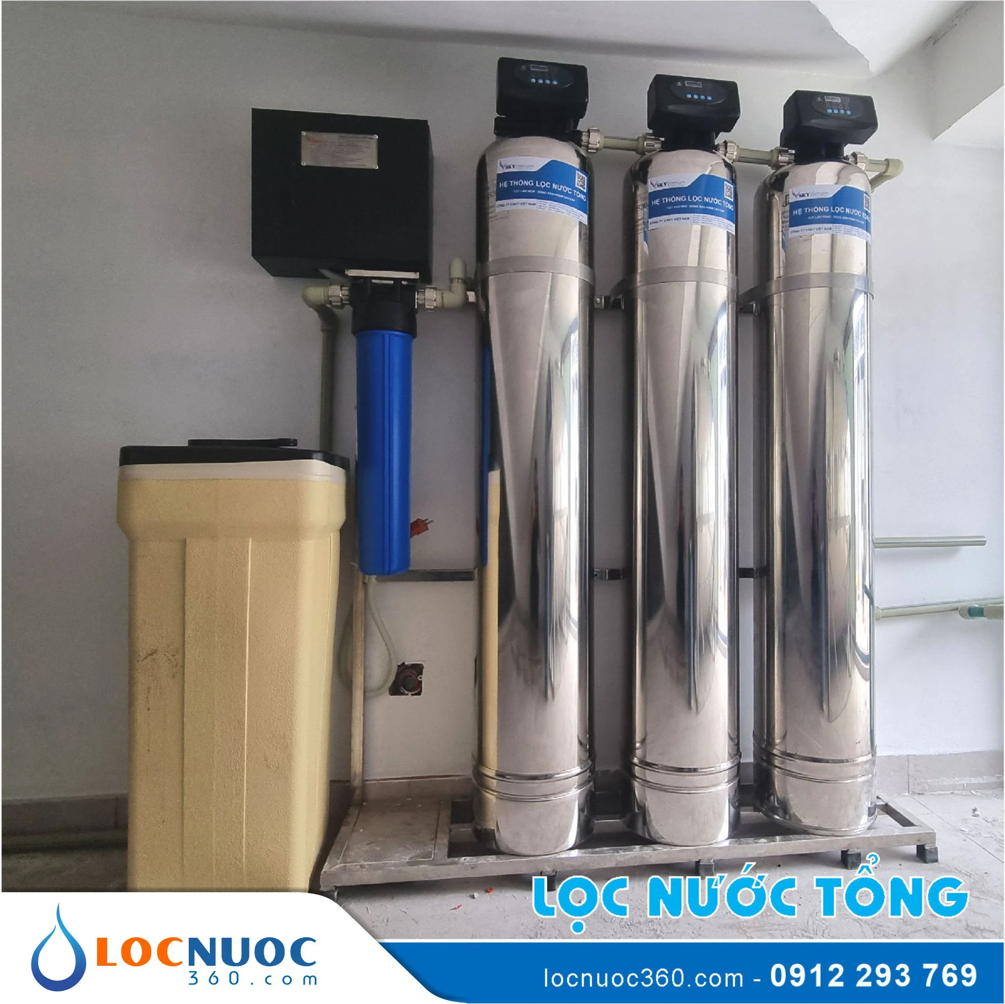Máy lọc nước tổng xử lý nước nhiễm Canxi, Đá vôi
