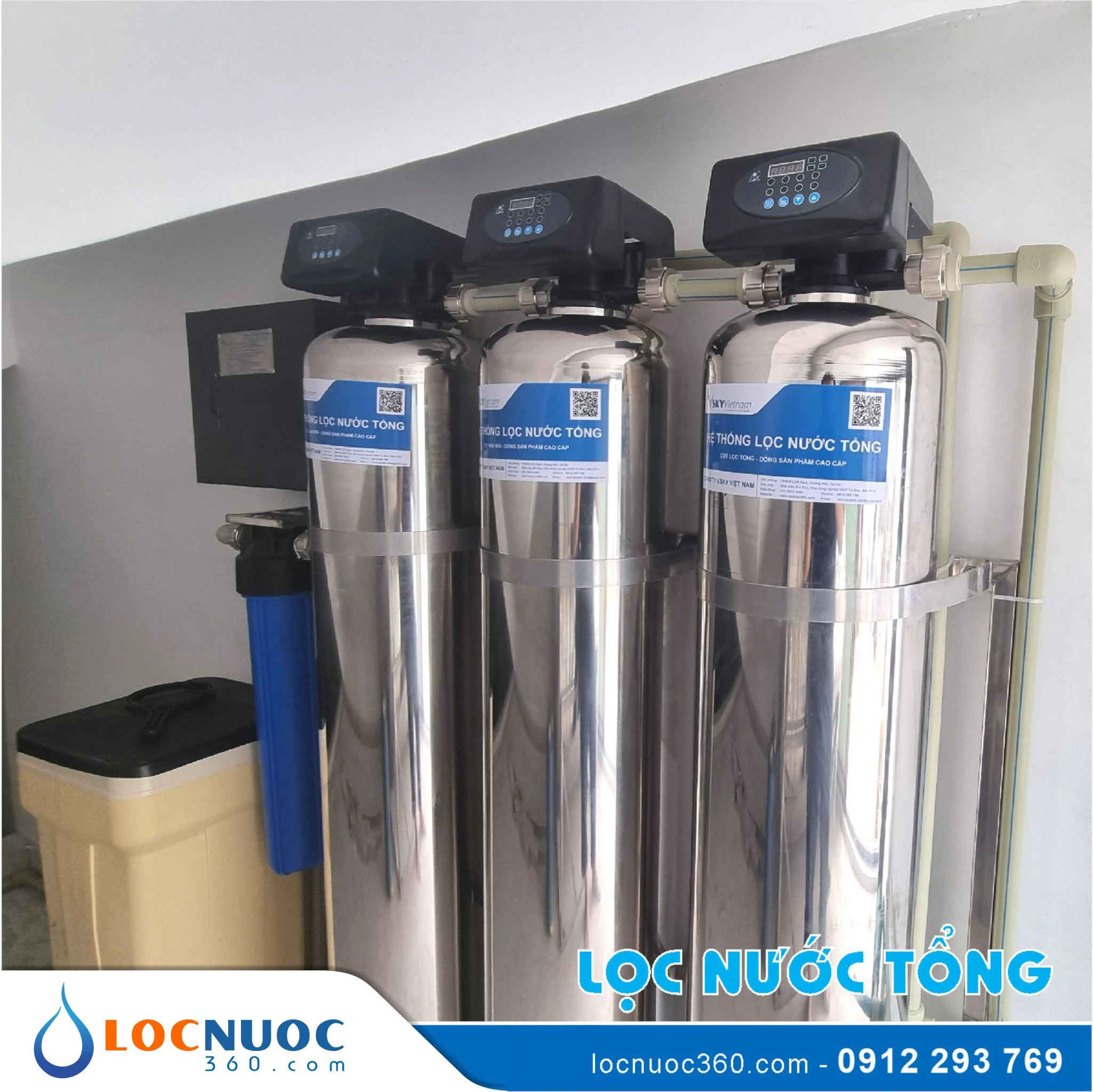 Máy lọc nước tổng xử lý nước nhiễm Canxi, Đá vôi 4 Máy lọc nước tổng xử lý nước nhiễm Canxi, Đá vôi