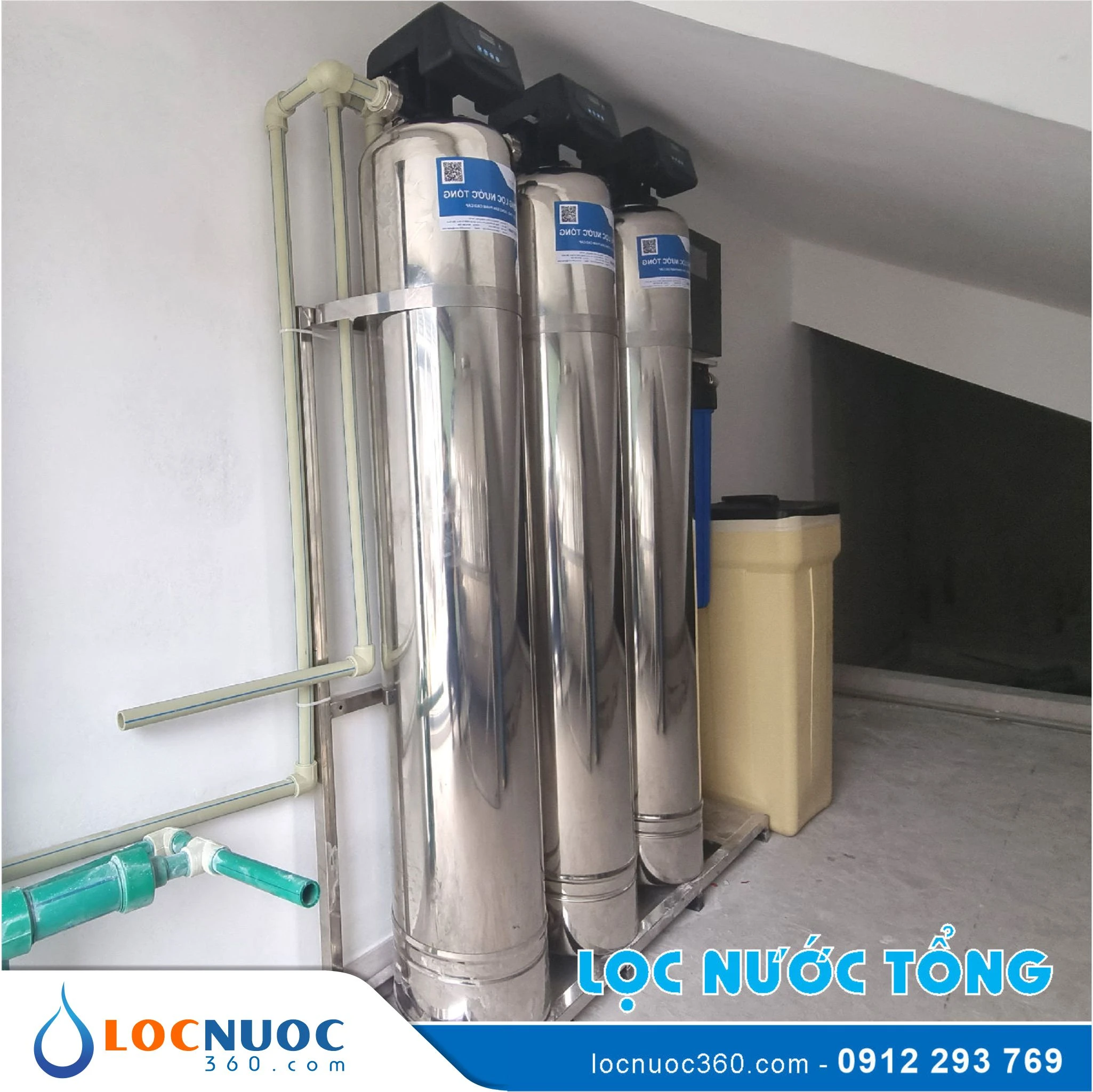 Máy lọc nước tổng xử lý nước nhiễm Canxi, Đá vôi 3 Máy lọc nước tổng xử lý nước nhiễm Canxi, Đá vôi