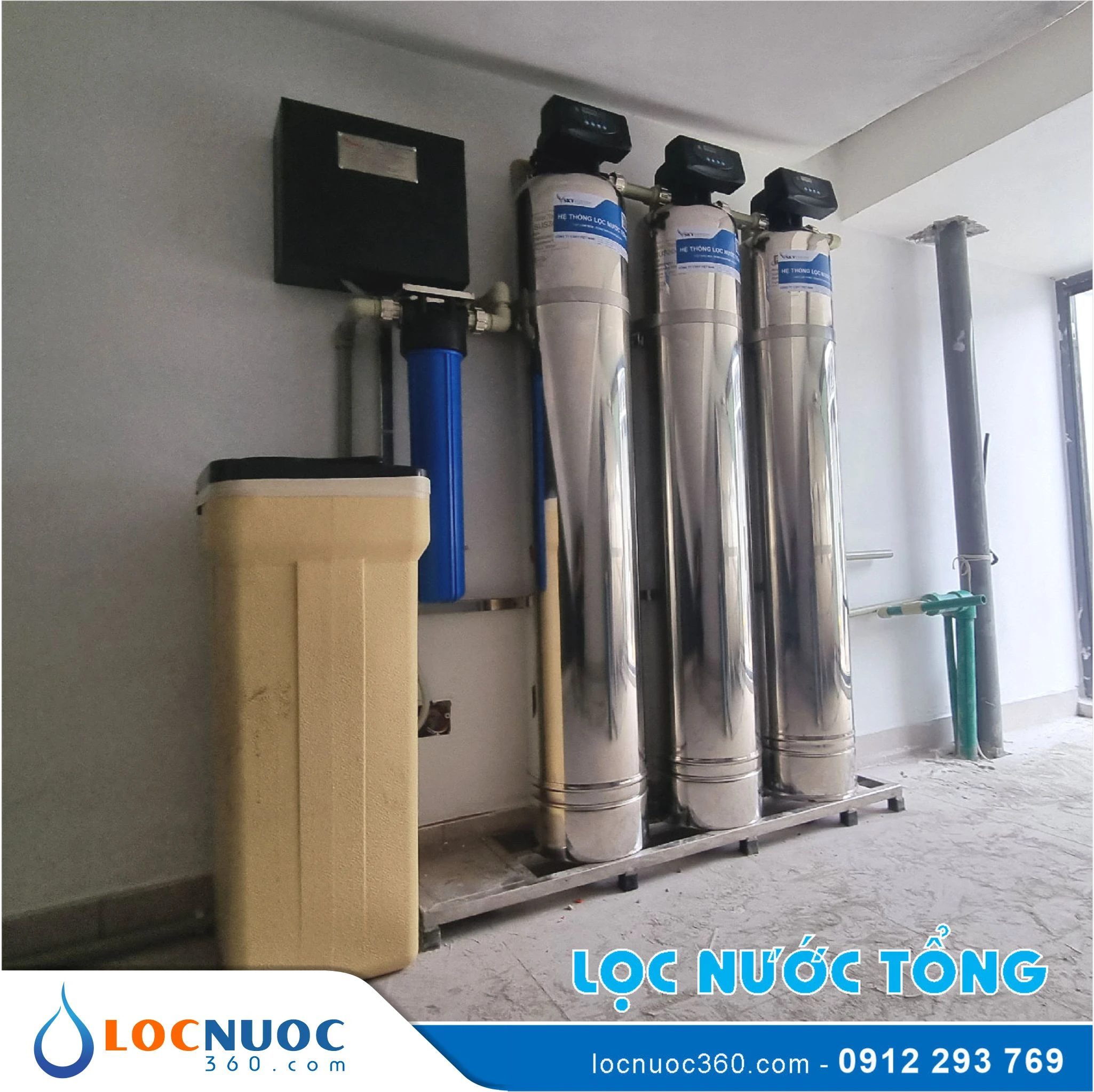 Máy lọc nước tổng xử lý nước nhiễm Canxi, Đá vôi 2 Máy lọc nước tổng xử lý nước nhiễm Canxi, Đá vôi