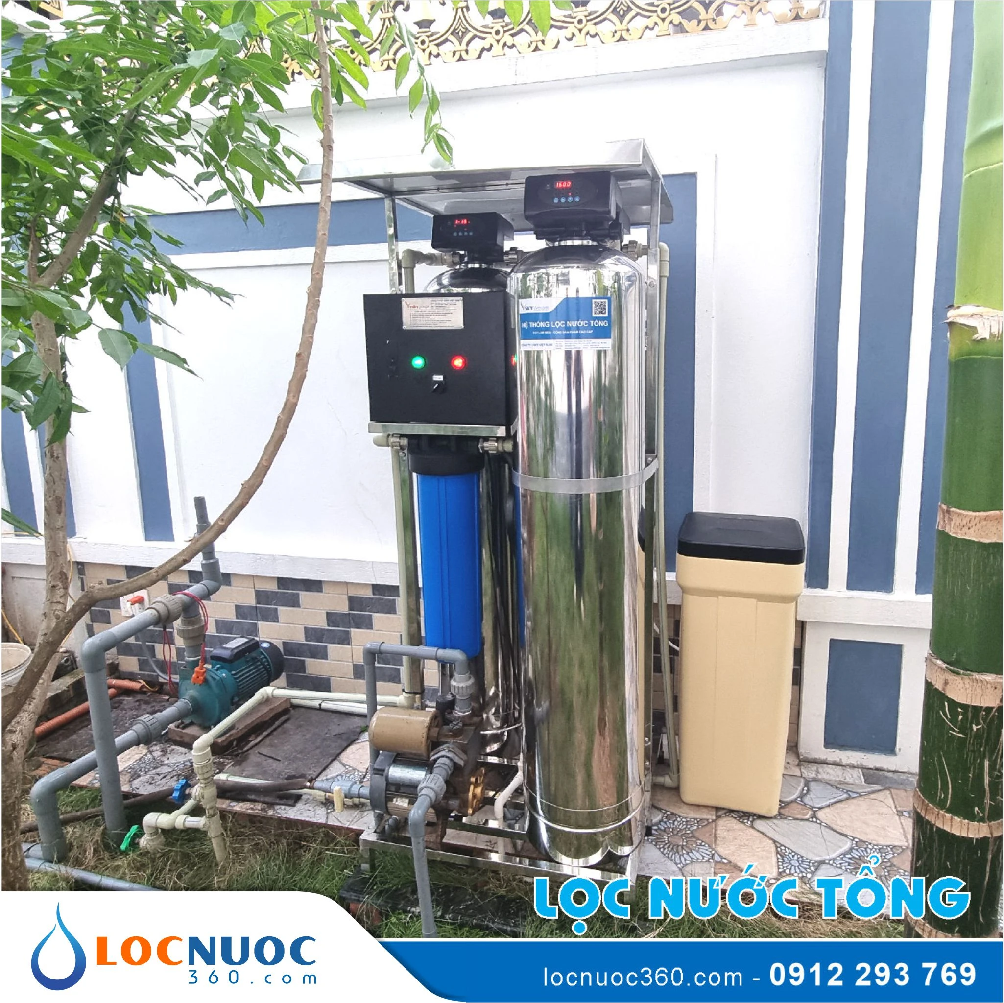 Máy lọc nước tổng xử lý nước nhiễm Dầu, Styrene 2 Máy lọc nước tổng xử lý nước nhiễm Dầu, Styrene
