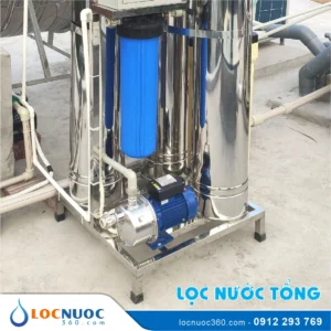 Thiết bị lọc nước tổng lắp trước bể nước ngầm
