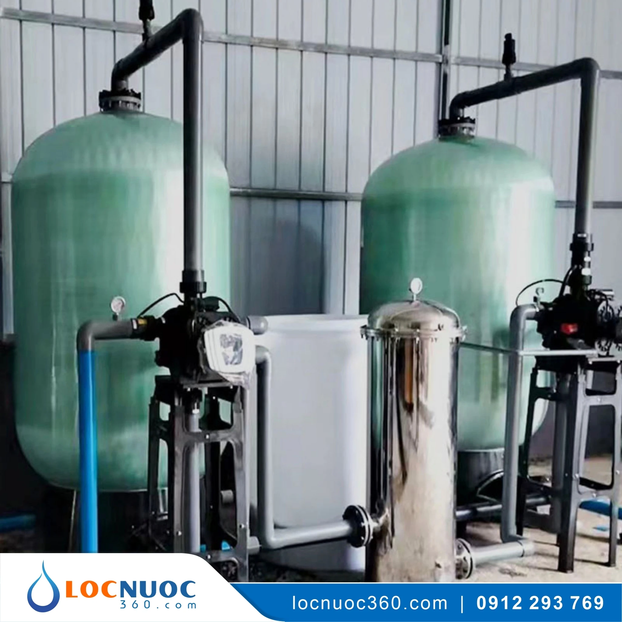 Hệ thống lọc nước tổng 10m3 cho Trang trại Chăn nuôi 2 Hệ thống lọc nước tổng 10m3 cho Trang trại Chăn nuôi