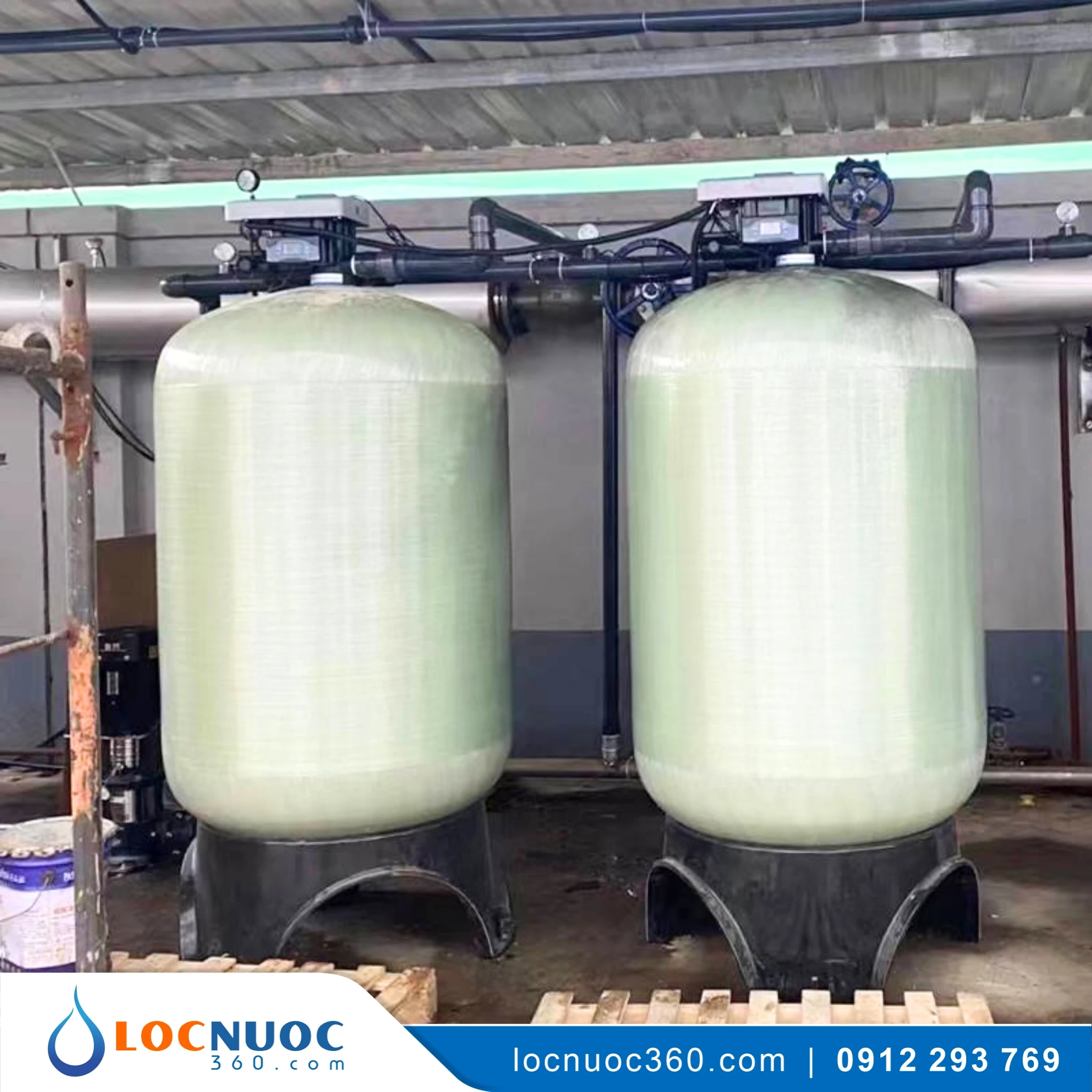 Hệ thống Lọc nước giếng khoan Công nghiệp 10m3 3 Hệ thống Lọc nước giếng khoan Công nghiệp 10m3