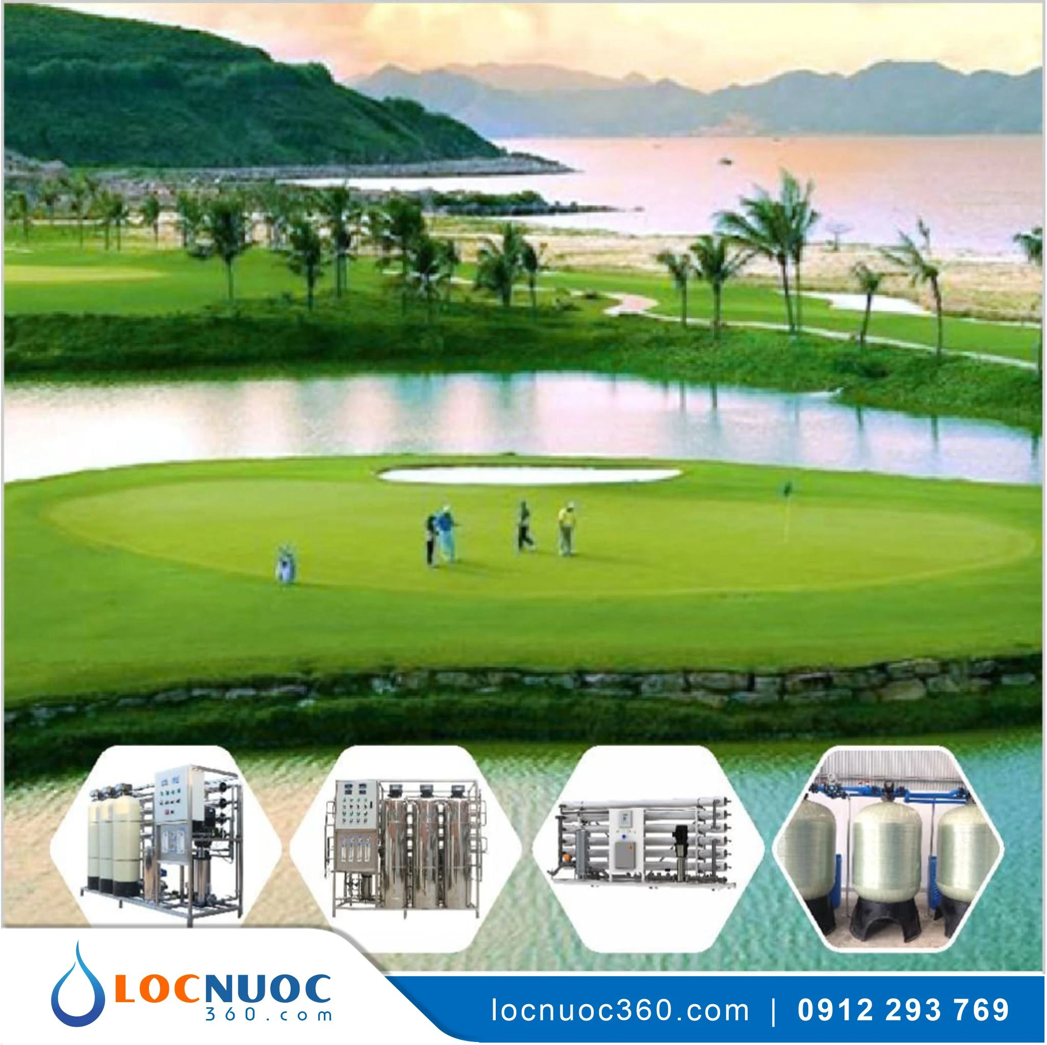 Máy lọc nước Nóng-Nguội cho Sân Golf, Khu nghỉ dưỡng KN-N502