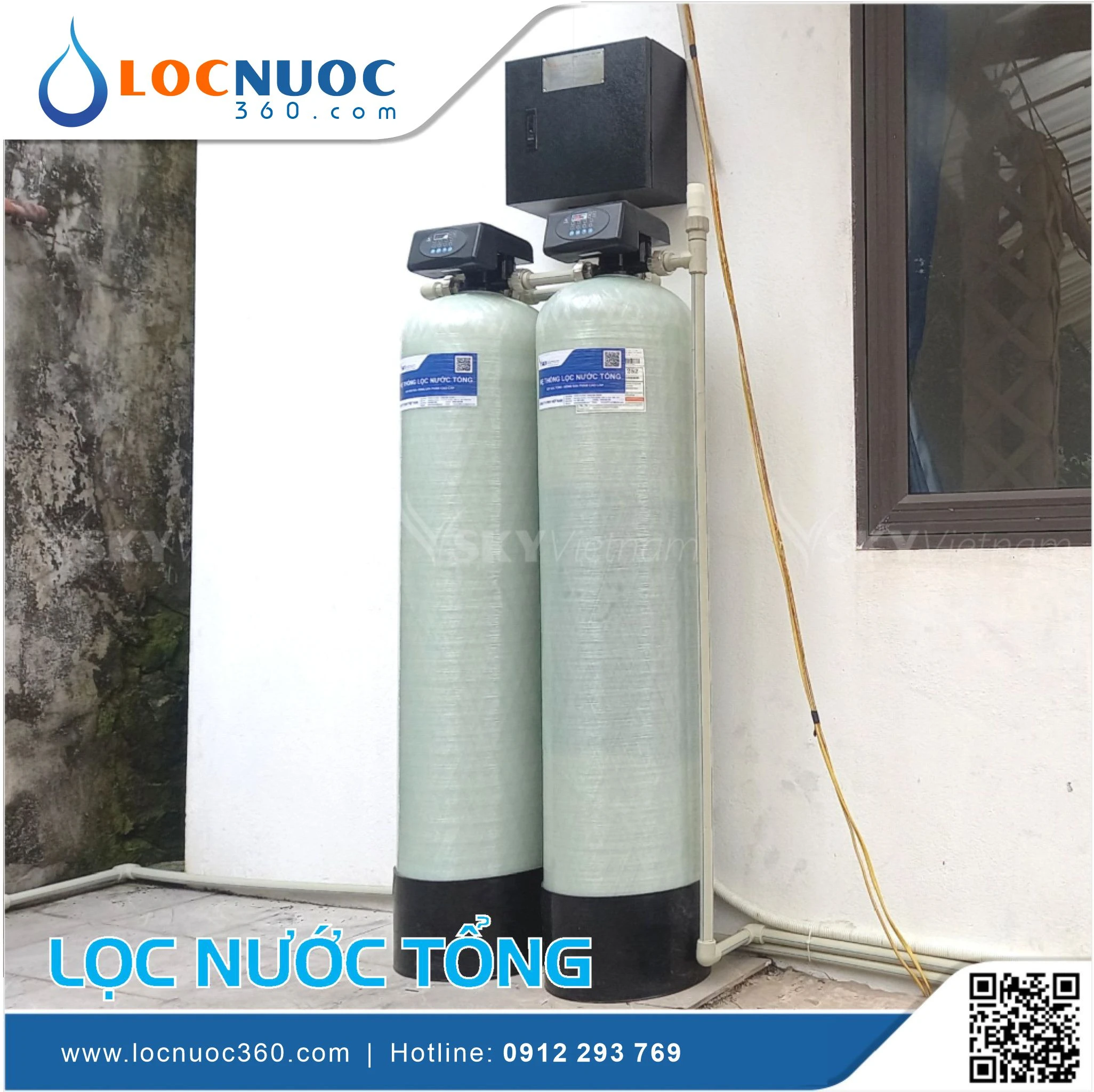 Bộ lọc nước tổng UF cho quán Cafe VSK02UF-52-V1 4 Bộ lọc nước tổng UF cho quán Cafe VSK02UF-52-V1