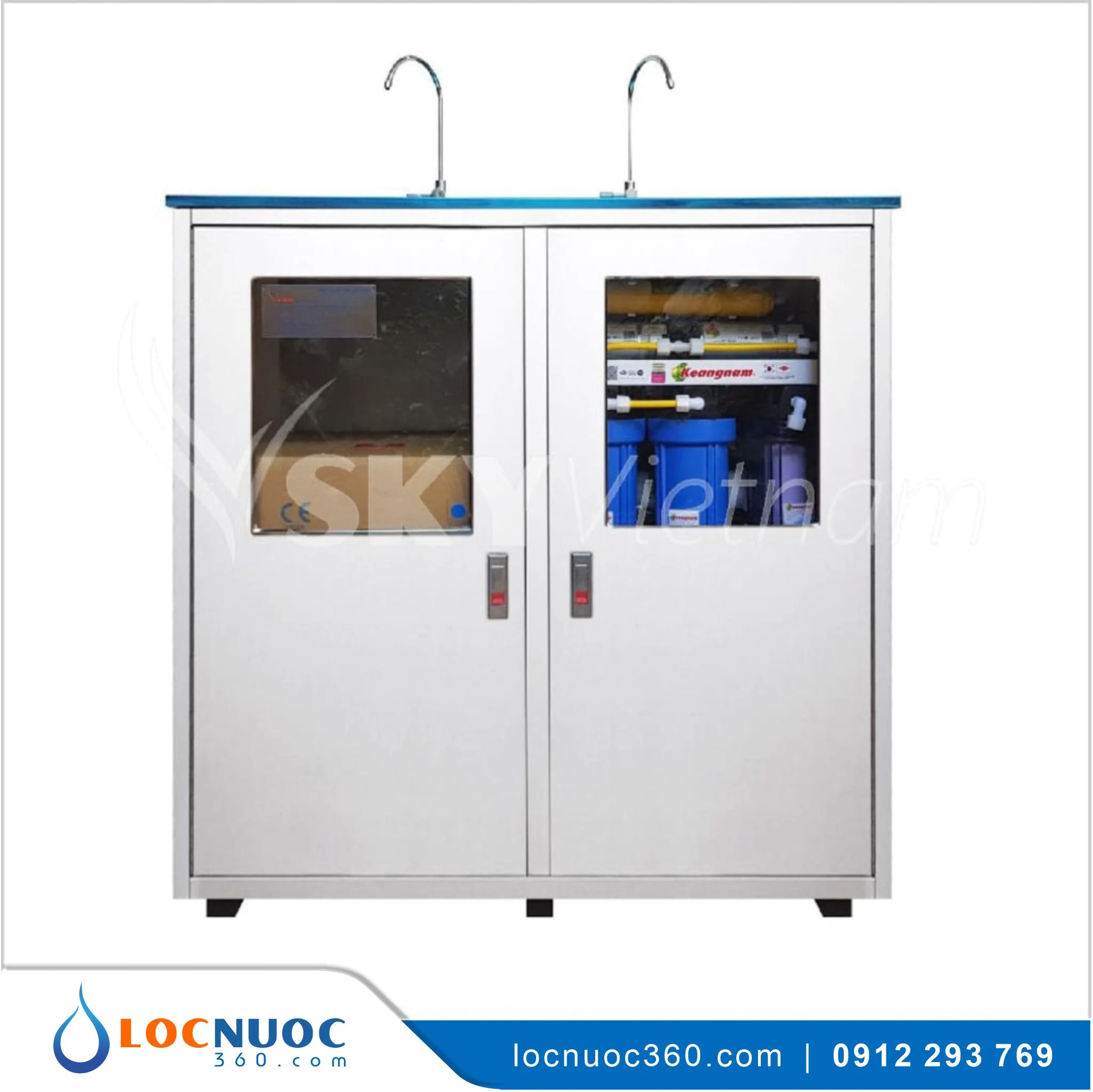 Máy lọc nước RO 50lit 02 vòi cho Quán Cafe KN50-2