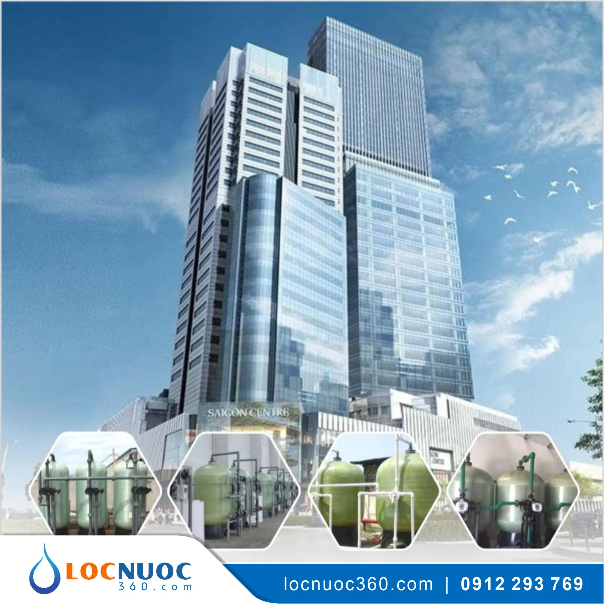 Hệ thống lọc tổng 80 m3 cho Tòa nhà văn phòng VSK80-LT