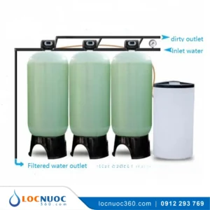 Hệ thống lọc tổng 8 m3 cho Tòa nhà văn phòng VSK8.0-LT