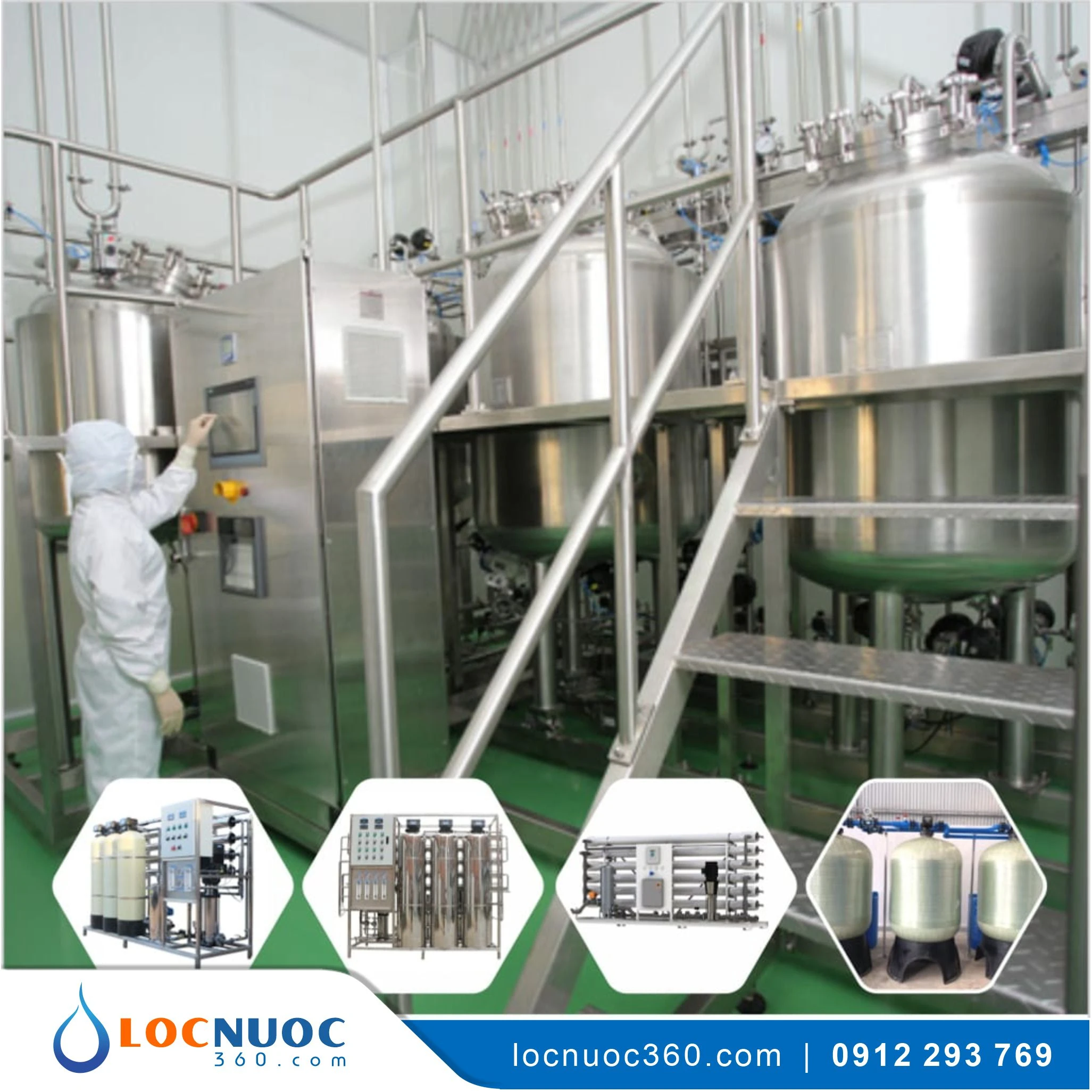 Máy lọc nước RO 350lit cho Dược phẩm KN350